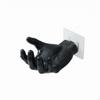 Portasapone Modellato a Mano Gancio da Parete Scultoreo per Ingresso, Bagno, Cucina Nero