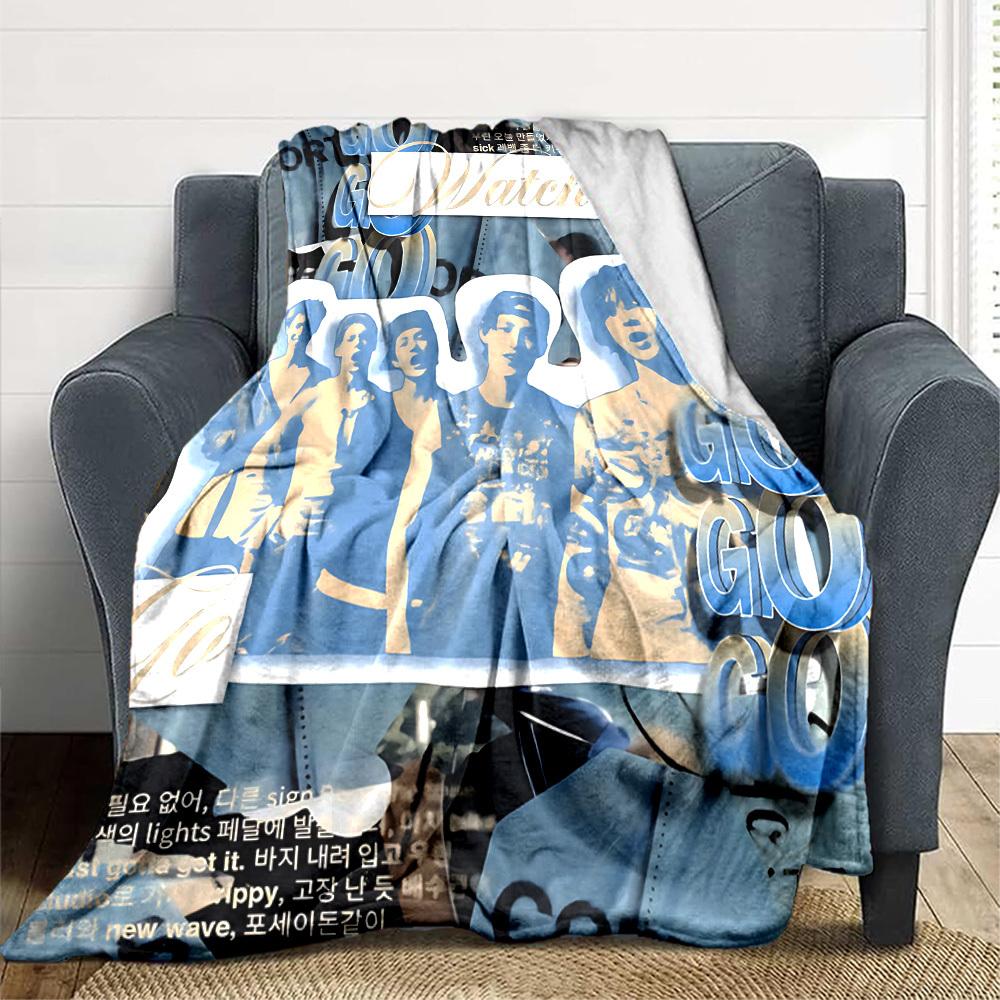 1PC Cortis, K pop Blanket Lightweight Flannel Throw Blanket for Sofa, Bed, Travel, Camping, Livingroom, Office, Couch