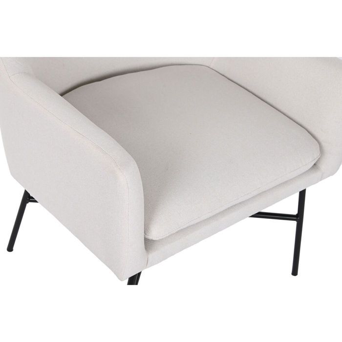 Fauteuil en métal - DKD HOME DECOR - Beige - Chic - Moderne - Adulte