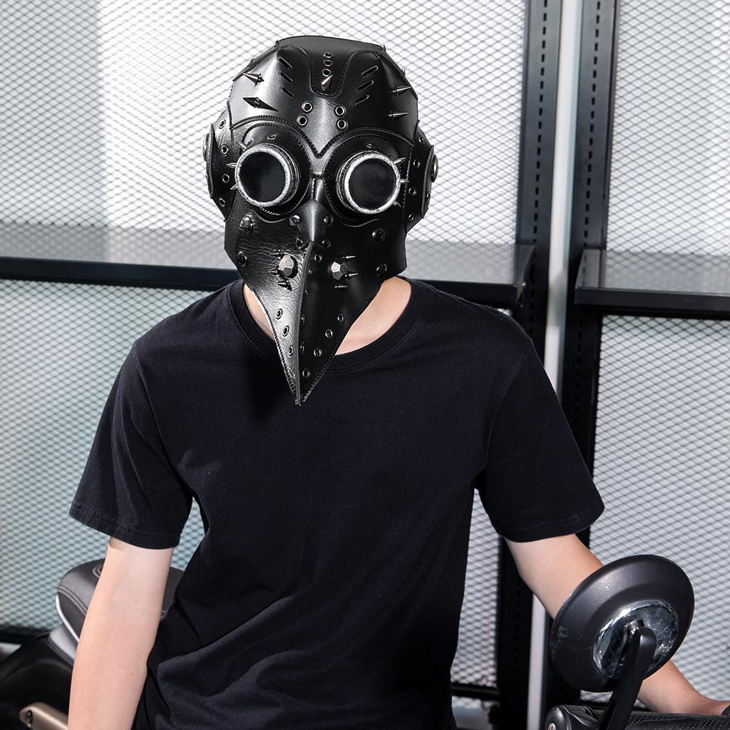 Accessorio Scenico di Halloween Maschera Creativa da Medico della Peste per Cosplay Adulti e Costumi Fai-da-te