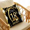 18 21 30 40 50 60 70 80 90th Anniversary Party Cushion Cover Car Throw Pillow Case For Sofa Car Christmas Gift