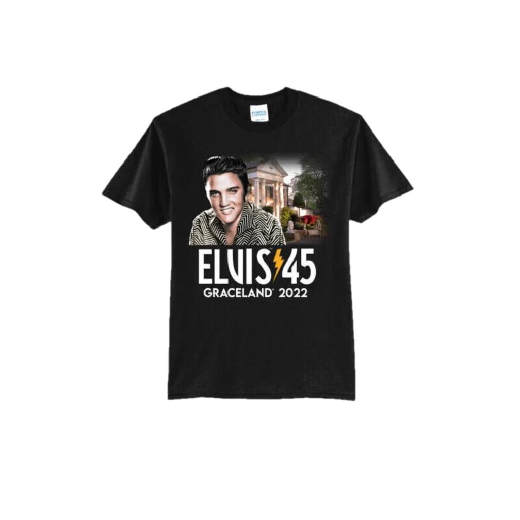 2022 Elvis Presley Graceland Herren T-Shirt Smooches Presley