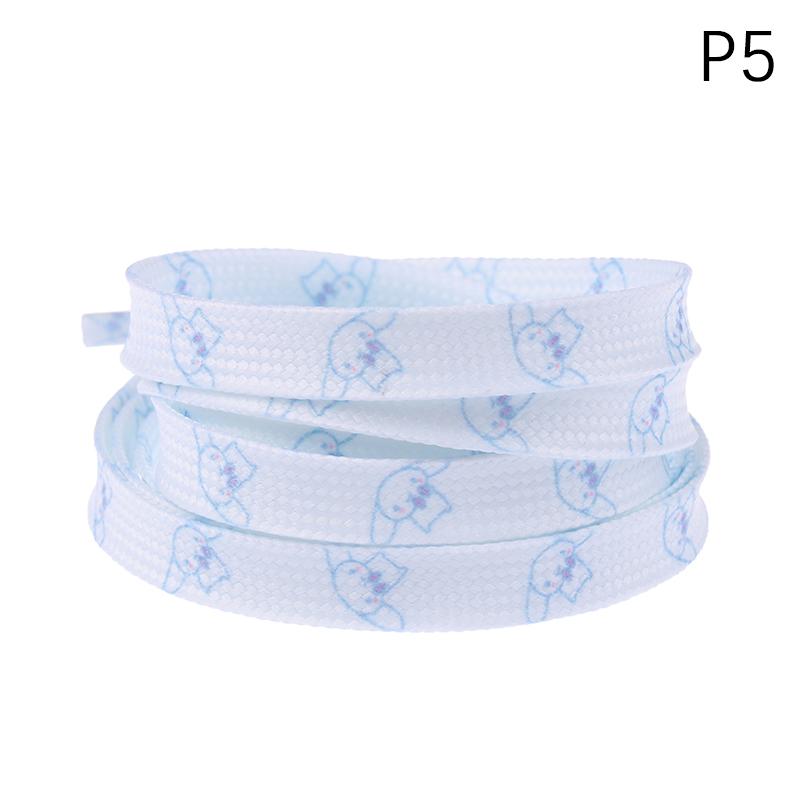 2Pcs Sanrio Shoelaces Cartoon Cinnamon Kuromi Hello Kitty Flat Shoe Laces Accessories Shoelace 120Cm Girls Gifts