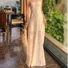 New Lace Suspender Dress Women's Summer Mint Mambo Wear Seaside Vacation Waist French Dress