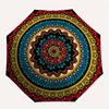 1 Stück Automatischer Regenschirm mit Mandala-Muster - 8-Rippen Faltbares Design, Outdoor-Abenteuer und Familienfeiern yy250829105