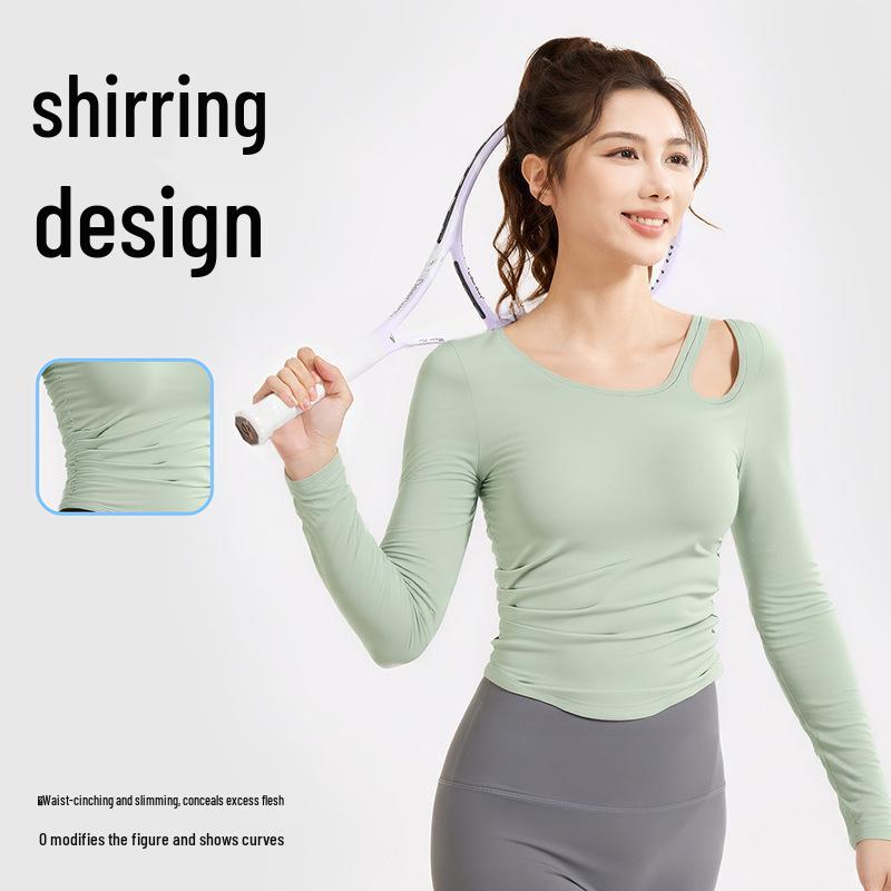 

Nude Feeling Women s Quick-Dry Slim Fit Long Sleeve Yoga & Running Top L