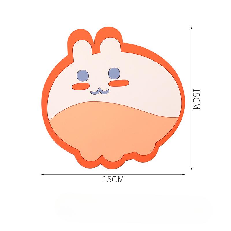 Tisch Hitzedämmmatte Heiß und Rutschfest Haushalt Cartoon Platzset Hochtemperatur Wasserdicht und Ölfest Schüssel