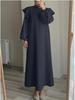 Elegant Plus Size Islamic Sundress for Women with Lantern Sleeves
