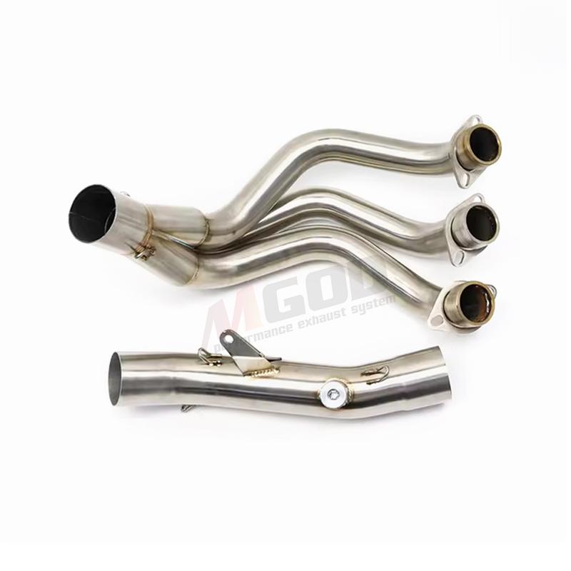 For MT-09 FZ-09 FJ09 MT09 FZ09 TRACER 900 2014-2020 51mm Motorcycle Exhaust System Slip On Front Link Pipe Moto Motorbike