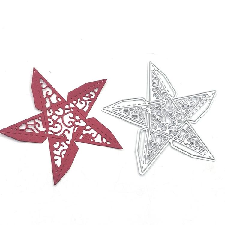 Nice 3D Star Shaped Die-Cut for Art DIY Embossing Stencil Die Cutting Mold Decor