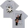 Camisetas Estampadas por Ambos Lados del Álbum de la Cantante Tini Stoessel para Hombres y Mujeres Moda Estética Vintage Camiseta de Algodón Camiseta Oversize