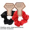 Bridesmaid HairPiece Hair Scrunchies Ponytail Holder Wedding Party Accessories Bridesmaid Scrunchies Proms Gifts 5PCS