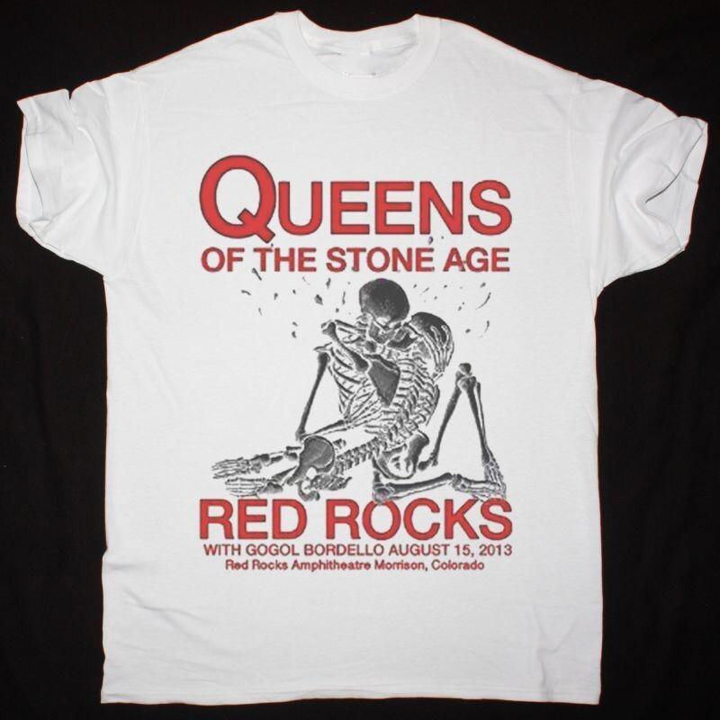 Vintage Red Rock Queens of the Stone Age Shirt White Unisex S-234XL E1329 Unisex T-Shirt