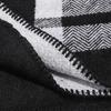 Solid Color Striped Shawl Cardigan: Warm, Versatile Imitation Cashmere Scarf for Autumn and Winter
