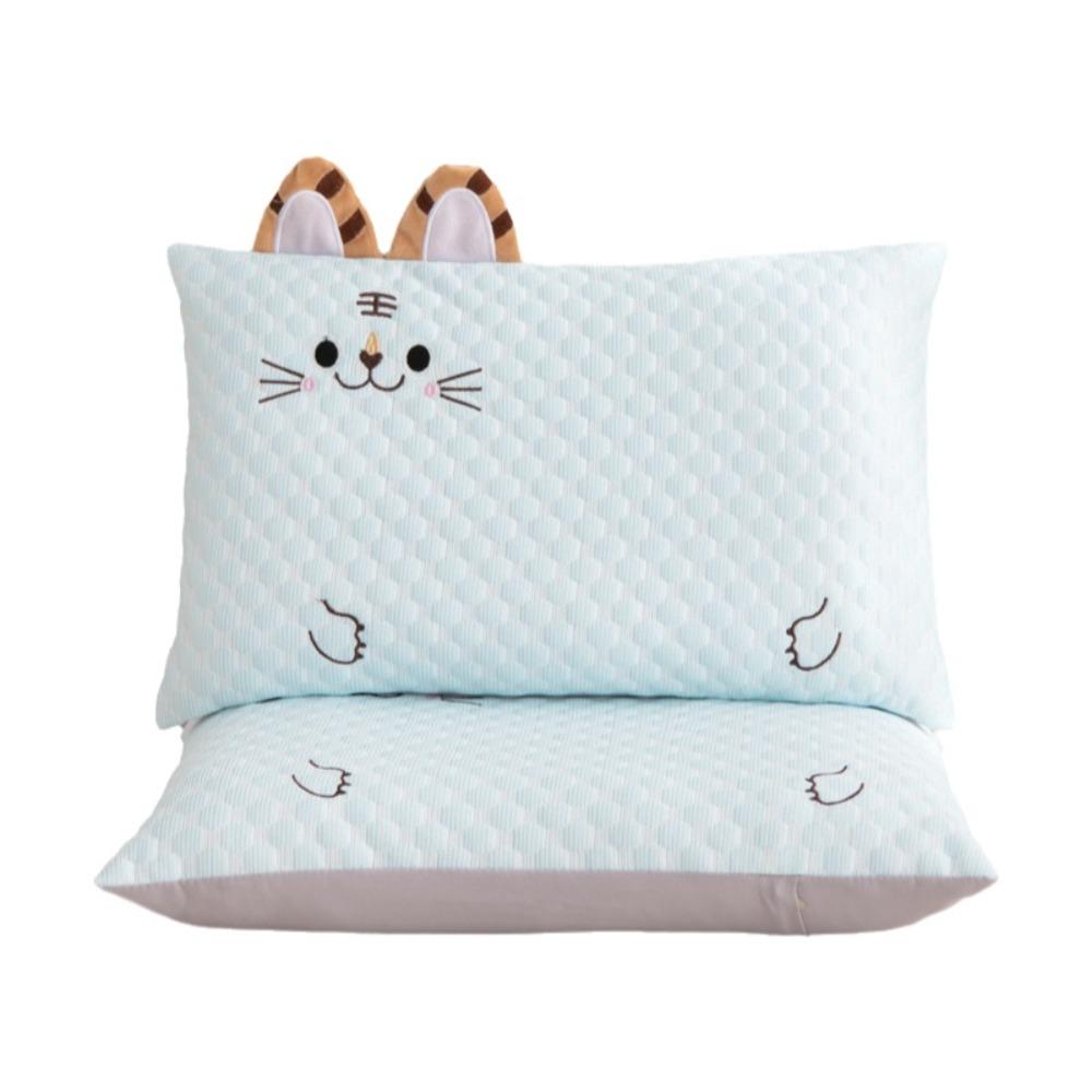 2Pcs Cartoon Pattern Summer Ice Bean Pillowcase Rectangular Pillow Protecter  Dormitory