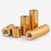 Brass Long Extension Coupling Nuts 3/8-16 UNC 3/8-24 UNF Thread Round Connecting Joint Sleeve Fastener Nuts