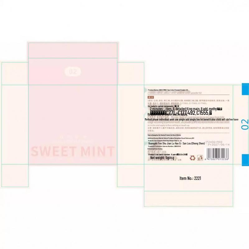 SweetMint Dual-Color Powder: Translucent, Oil-Control, Long-Lasting Setting Highlight for Natural Brightening & Portability.