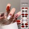 New Style Red Book Gel Nail Stickers: Semi-Western, Korean No-Bake Nail Art