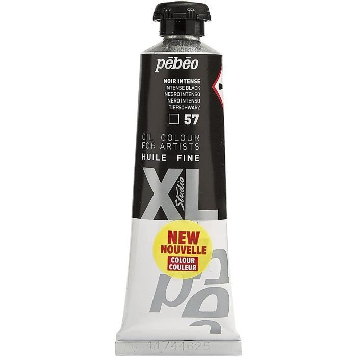 Tube 37ml peinture HUILE FINE XL Noir intense