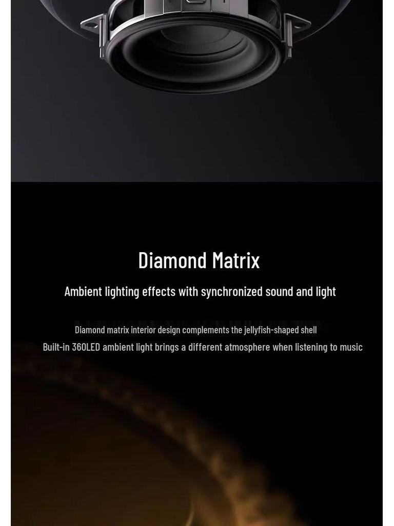 Large Black Gold Wireless Bluetooth Outdoor Smart Speaker with Subwoofer and Card Slot.