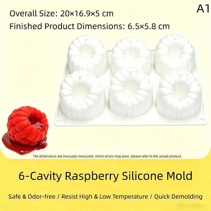1Pcs Raspberry Fruit Series Cake Silicone Mold Mango Baking Mousse Mould Strawberry French Dessert Mousse Mold