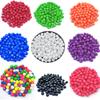 Creative 20Pcs DIY Handmade Beading Plastic Solid Dispersion Beads Ball Beads Candy Color Accessories For Jewelry Making Necklace Bracelet