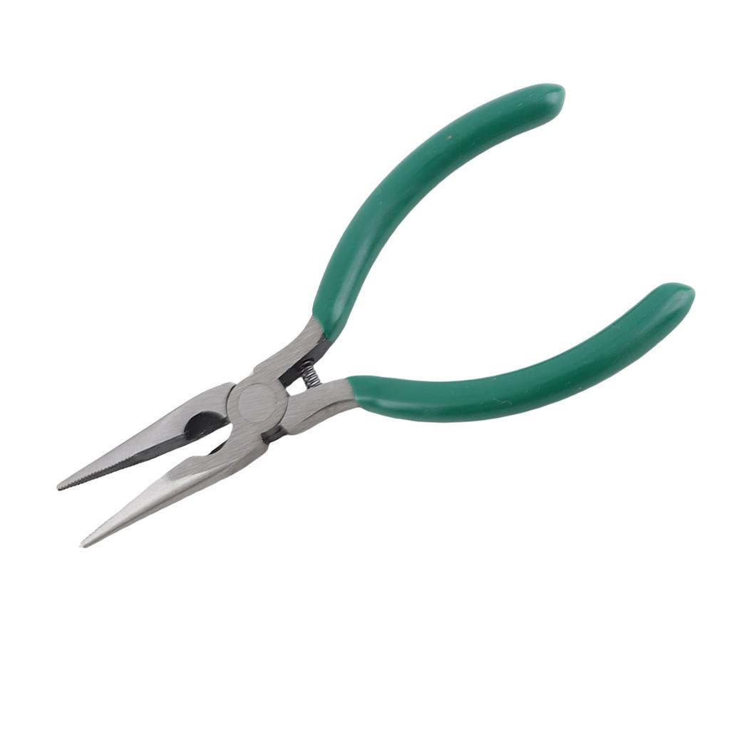 5 Inch Needle Nose Pliers Rustproof High Carbon Steel Pliers with Skid Proof Ergonomic Rubber Handle for Jewelry Making