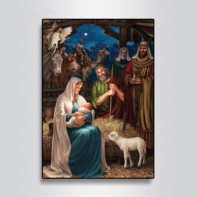 Diamant-Gemälde, Religion, handgefertigt, Geschenk, Mosaik, Jungfrau Maria, Stickerei, Diamant-Kunst, Heimdekoration