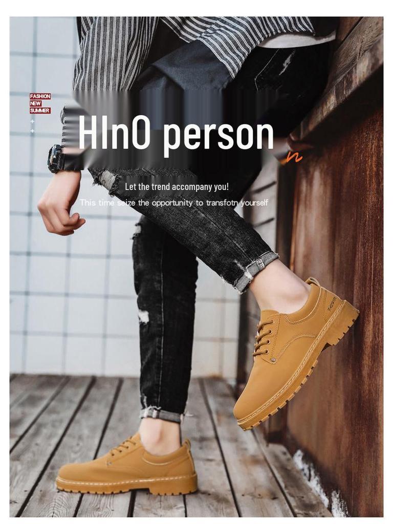 Men's 2025 Spring/Summer Non-slip Waterproof Hiking & Work Shoes, Wear-resistant & Versatile Casual Sneakers