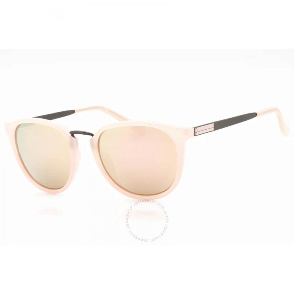 

Calvin Klein Rose SIlver Round Unisex Sunglasses R365S 682 51