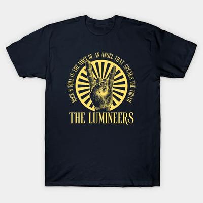 T-shirt Noir Coton Lourd The Lumineers Band TT56 T-shirt Unisexe