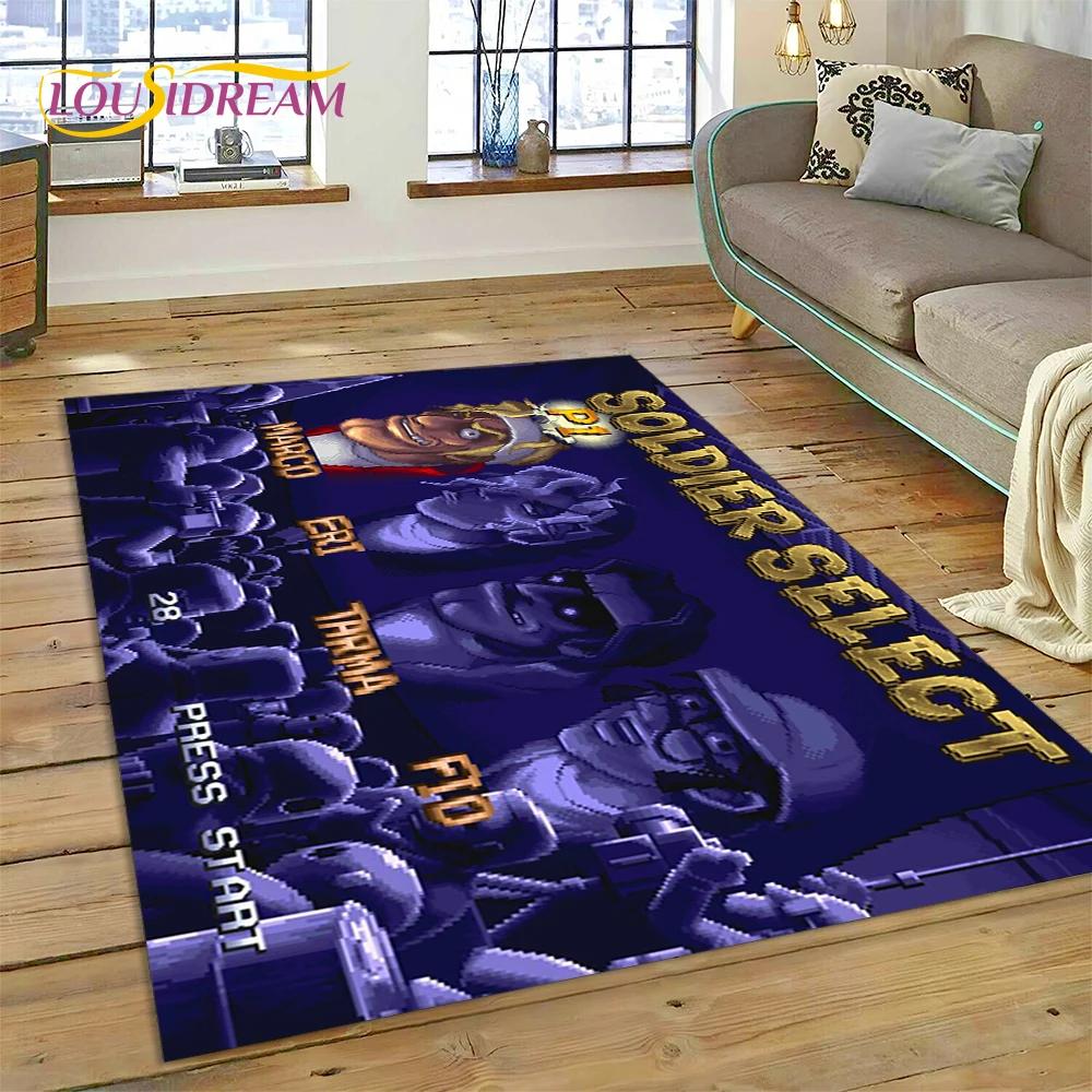 Metal Slug Retro Game Cartoon Customized Carpet Rug for Bedroom Living Room Home Sofa Decoration,Kid Play Large Decor Floor Mat
