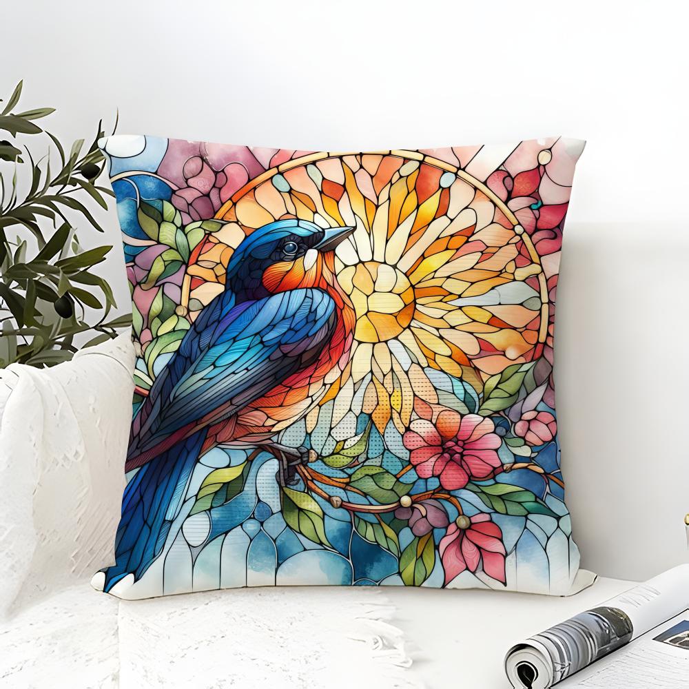 Beautiful Scenery, Elegant Natural Prints Pillow Case Linen Pillow Case Sofa Home Decor Cushion Cover Cushion Cove
