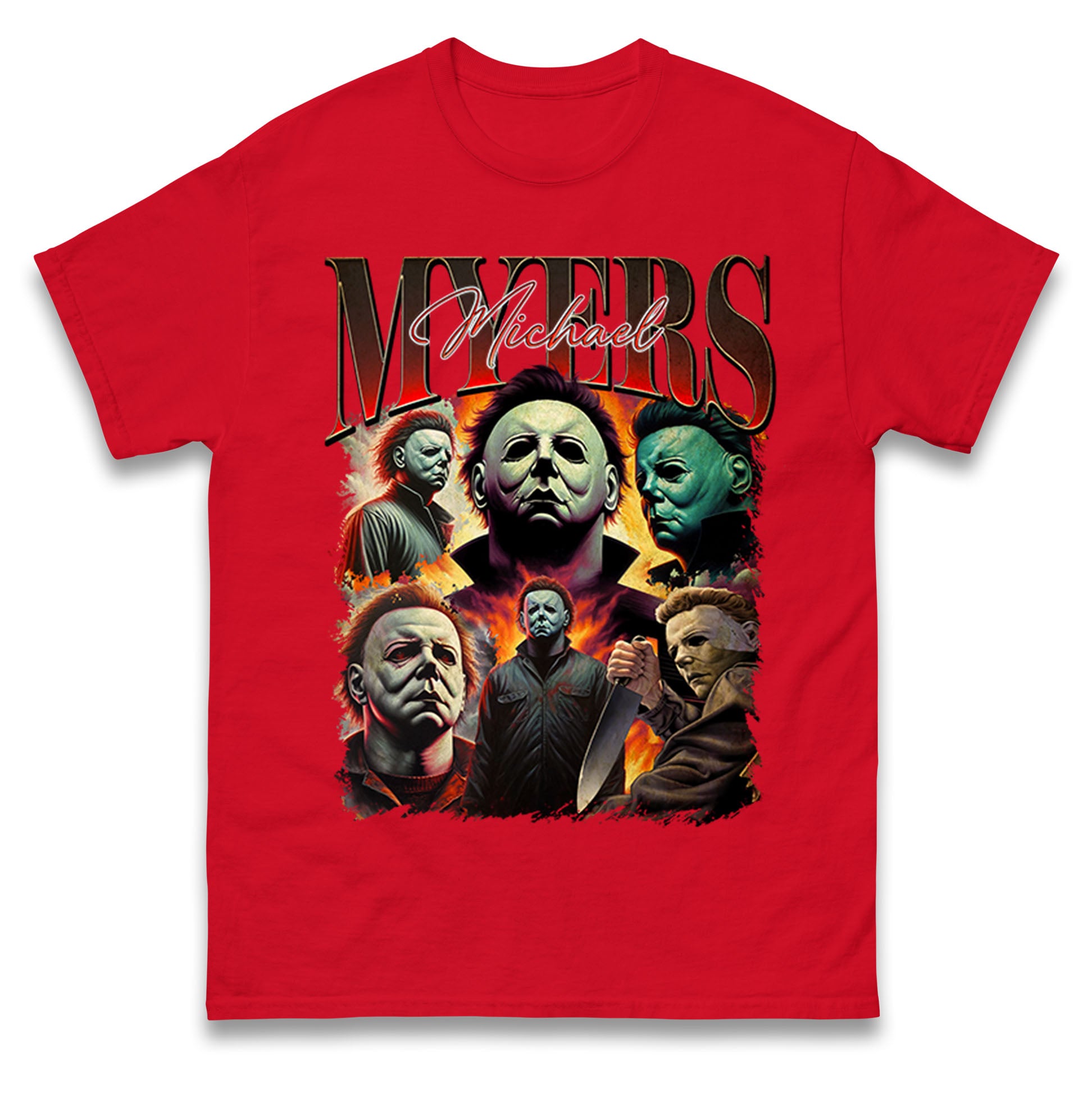 Michael Myers Bootleg Halloween Mens T Shirt Womens Tops Tees S