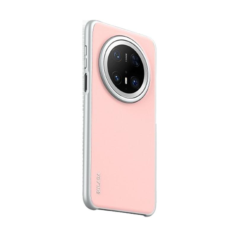 

Applicable To Huawei Mate70pro Mobile Phone Case Couple Huawei Anti-fall Frameless M70 Simple Men and Women Pink Leather Case Huawei Mate 60