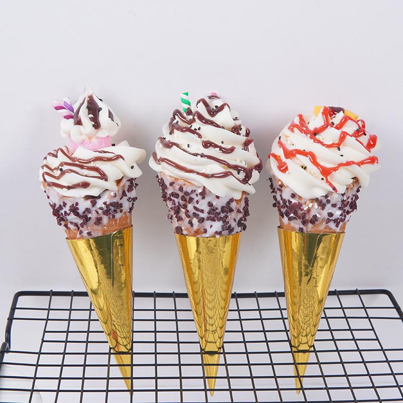 Simulation Hot Milk Treasure Ice Cream Cone Toy Decoration