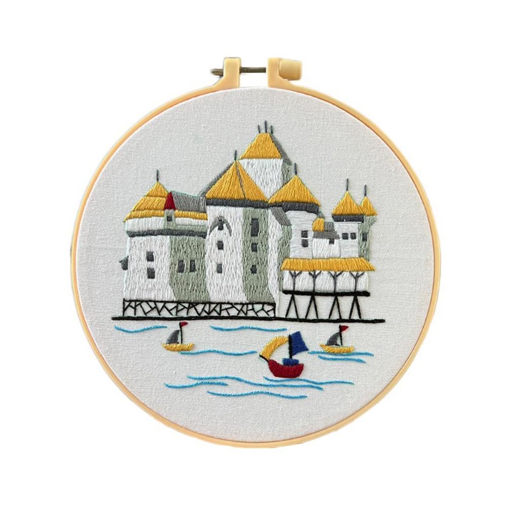 

Набор для вышивания цветов, красочный набор для вышивания, швейные принадлежности, набор для вышивания крестом, взрослые Style 6