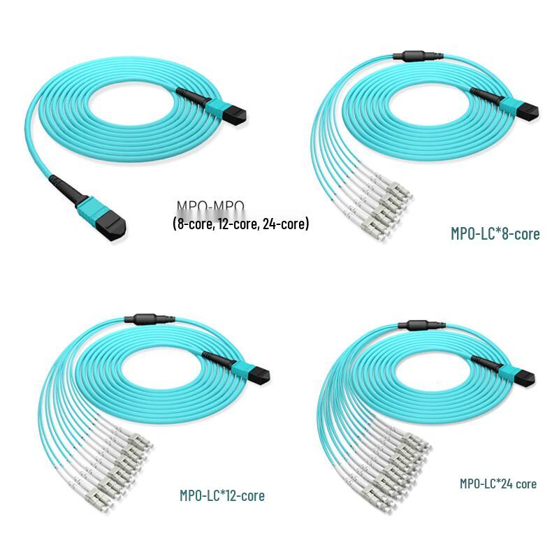 PERCKO MPO-MPO 8-Core Multimode Fiber Optic Patch Cable