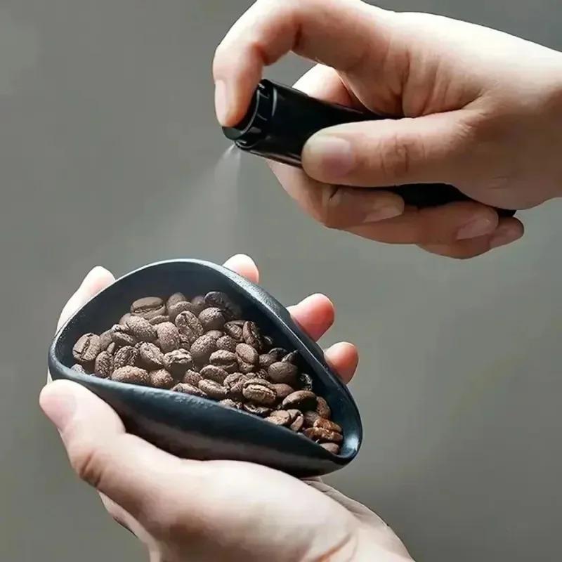 Coffee Bean Display Tray with Spray Bottle Set Professional Coffee Cupping Serving Dish Water Sprayer Kit for Home Coffee Bar