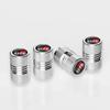 For Toyota ew124Pcs/lot GR Sport Logo Car Tire Wheel Stem Air Valve Caps Covers For Toyota Gazoo Racing Yaris 86 Corolla Hilux Supra C-HR