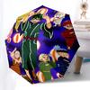 1pc My Hero Academia Outdoor Umbrella - Automatic Opening/Closing, Portable 3-Fold Design with Katsuki Bakugo, Izuku Midoriya, Tsuyu Asui and More! Pe