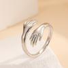 Adjustable Open Hug Ring, Love Romantic Hug Open, Anniversary Jewelry Gift, Unisex, Can Be Used As A Gift For Family And Friends