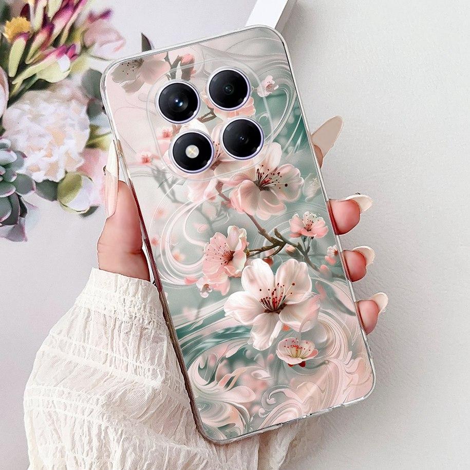 For Xiaomi Redmi Note 14 Pro Plus Case New Popular Flower Marble Soft Silicone Cover For Xiaomi Redmi Note 14 Pro Global Capinha