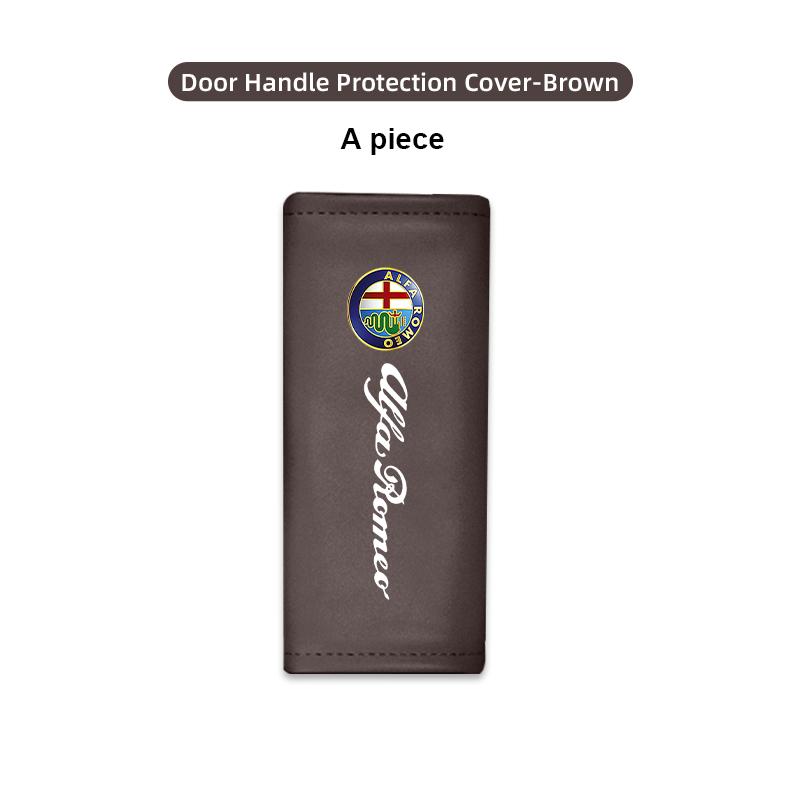 Car Door Inner Handle Protector Cover Leather Protective Case For Alfa Romeo 159 Giulietta Giulia 147 Mito 156 159 166 GT