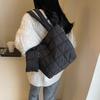 Autumn and winter casual large-capacity bag women's 2026 new Korean down cotton clothing bag simple shoulder tote bag