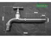 304 Stainless Steel Anti-Freeze Cold Resistant Outdoor Faucet with 4/6-Point Nozzle for Washing Machine