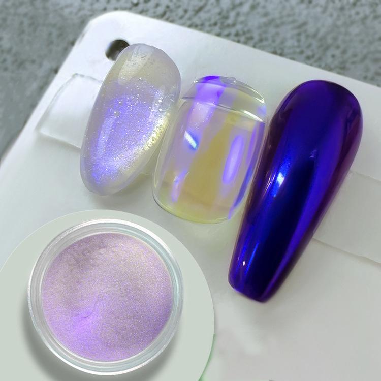 Multichrome Chamäleon Lidschatten Pulver Nagel Glitters Aurora Neon Regenbogen Pigment Chrom Pulver Schillernden Lidschatten Nagel Dekore