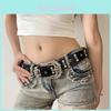 Cintura Cool Girl Y2k a Farfalla con Strass per Stile Punk Americano Retrò
