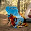 Personalisierte Decke mit individuellem Namen - Design mit Aufdruck aus Ice Age: Dawn of the Dinosaurs, Decke für Sofa, Bett, Reisen, Camping - Weich und warm, Tolles Geschenk