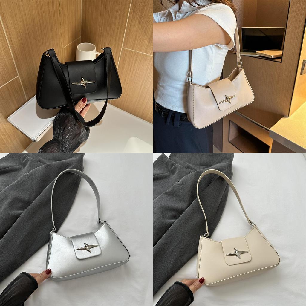 Chic Fashionable Large Capacity Shoulder Bag Women 2023 Autumn New Trend Retro Commuter Underarm Bag Female
